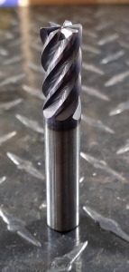 (4) SOLID CARBIDE SQUARE END MILLS