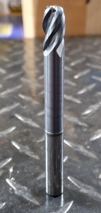 (3) SOLID CARBIDE BALL NOSE END MILL