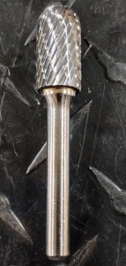 (2) SOLID CARBIDE DOUBLE CUT CYLINDER W/RADIUS BURR