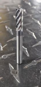 (2) SOLID CARBIDE 5 FLUTE END MILL