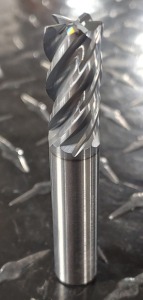 (2) 5 FLUTE SOLID CARBIDE CENTER CUTTING END MILL