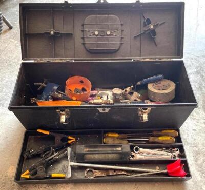 METAL TOOLBOX W/ CONTENTS INCLUDED