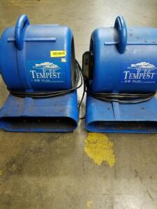 DESCRIPTION: (2) TEMPEST AIR DRY FLOOR FANS BRAND / MODEL: TEMPESTS THIS LOT IS:  SOLD BY THE PIECE. QTY: X 2