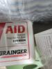 DESCRIPTION: (3) FIRST AID KIT BRAND/MODEL: GRAINGER #480F95 RETAIL$: $22.89 EA SIZE: 5 PERSON KIT QTY: 3 - 2