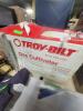 DESCRIPTION: (1) 2 CYCLE GAS CULTIVATOR BRAND/MODEL: TROY-BILT INFORMATION: RED AND BLACK RETAIL$: $200.00 EA SIZE: 25CC QTY: 1 - 2