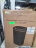 DESCRIPTION: (1) MOTION SENSOR TRASH CAN BRAND/MODEL: MAINSTAYS INFORMATION: BLACK STAINLESS RETAIL$: $40.00 SIZE: 13.2 GALLON QTY: 1 - 3