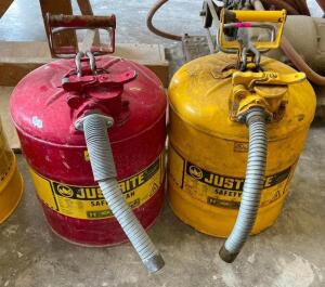 (2) 5-GALLON METAL GAS CAN