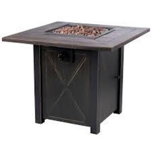 DESCRIPTION: (1) FIRE PIT TABLE BRAND/MODEL: CORAL COAST MIDDLETON #51030 INFORMATION: BLACK RETAIL$: $227.00 EA SIZE: 30" QTY: 1