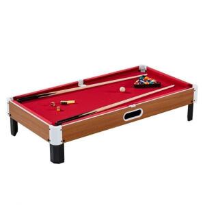 DESCRIPTION: (1) TABLETOP POOL TABLE BRAND/MODEL: MD SPORTS #TP300Y19002 INFORMATION: BURGUNDY MUST COME INSPECT RETAIL$: $122.00 SIZE: 48" QTY: 1