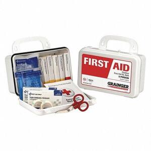 DESCRIPTION: (3) FIRST AID KIT BRAND/MODEL: GRAINGER #480F95 RETAIL$: $22.89 EA SIZE: 5 PERSON KIT QTY: 3