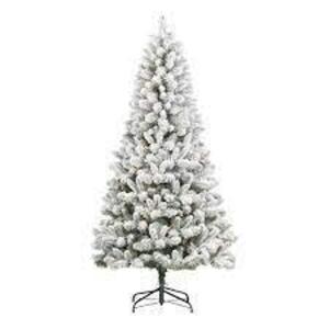 DESCRIPTION: (1) PRE-LIT FLOCKED FRISCO PINE CHRISTMAS TREE BRAND/MODEL: HOLIDAY TIME #253T19002 RETAIL$: $70.00 SIZE: 6.5' QTY: 1