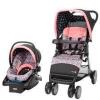 DESCRIPTION: (1) DISNEY SIMPLE FOLD LX TRAVEL SYSTEM BRAND/MODEL: DISNEY BABY #TR382GAF INFORMATION: Minnie Varsity RETAIL$: $169.00 SIZE: 24.50 x 19.