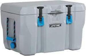 DESCRIPTION: (1) HIGH PERFORMANCE COOLER BRAND/MODEL: LIFETIME #90820 INFORMATION: GREY RETAIL$: $118.00 SIZE: 55 QUART QTY: 1