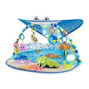 DESCRIPTION: (1) LIGHT AND MUSIC GYM BRAND/MODEL: BRIGHT STARTS DISNEY BABY INFORMATION: FINDING NEMO RETAIL$: $84.99 SIZE: 32.00 x 36.00 x 18.00 QTY: