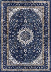 DESCRIPTION: (1) THROW RUG BRAND/MODEL: WELL WOVEN #2450A INFORMATION: BLUE RETAIL$: $128.00 SIZE: 5X7 QTY: 1