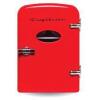 DESCRIPTION: (1) MINI BEVERAGE FRIDGE BRAND/MODEL: FRIGIDAIRE INFORMATION: RED RETAIL$: $25.00 SIZE: 6 CAN QTY: 1