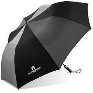 DESCRIPTION: (1) WEATHERPROOF UMBRELLA BRAND/MODEL: AUTO FOLDING GOLF #WPM-56 INFORMATION: BLACK RETAIL$: 20.00 EA QTY: 1