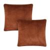 DESCRIPTION: (2) PLUS DECORATIVE THROW PILLOW BRAND/MODEL: BETTER HOMES AND GARDENS INFORMATION: BROWN RETAIL$: $20.99 EA SIZE: 20X20 QTY: 2