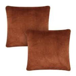 DESCRIPTION: (2) PLUS DECORATIVE THROW PILLOW BRAND/MODEL: BETTER HOMES AND GARDENS INFORMATION: BROWN RETAIL$: $20.99 EA SIZE: 20X20 QTY: 2