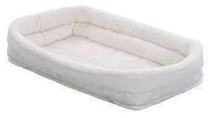 DESCRIPTION: (1) DELUXE DOUBLE BOLSTER DOG BED BRAND/MODEL: MIDWEST CONTAINER #40348-FS INFORMATION: WHITE RETAIL$: $117.99 SIZE: 48X37 QTY: 1