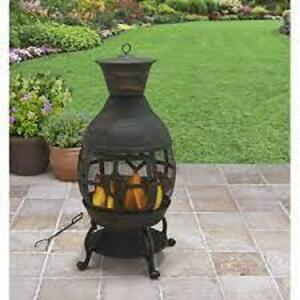 DESCRIPTION: (1) CAST IRON FIREPLACE BRAND/MODEL: BETTER HOMES AND GARDENS INFORMATION: BLACK RETAIL$: $106.71 SIZE: 22.8"L x 22.8"W x 45.7"H QTY: 1