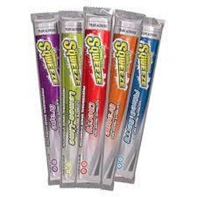 DESCRIPTION: (4) PACKS OF (10) FREEZER POPS BRAND/MODEL: SQWINCHER #1UFK7 INFORMATION: 5 FLAVORS RETAIL$: $5.00 EA QTY: 4