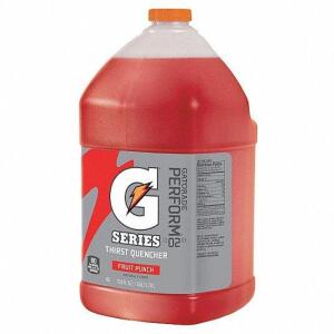 DESCRIPTION: (2) SPORTS DRINK MIX LIQUID CONCENTRATE BRAND/MODEL: GATORADE #2AF76 INFORMATION: FRUIT PUNCH RETAIL$: $17.32 EA SIZE: 1 GAL QTY: 2