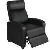 DESCRIPTION: (1) SPONGE PUSH BACK RECLINER BRAND/MODEL: YAHEETECH #610886 INFORMATION: BLACK RETAIL$: $209.00 SIZE: 67x85x99.5 cm/26.5x33.5x39"(WxDxH)