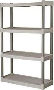 DESCRIPTION: (1) UTILITY SHELVING BRAND/MODEL: PLANO MOLDING INFORMATION: GREY RETAIL$: $138.00 SIZE: 12X54X30 QTY: 1