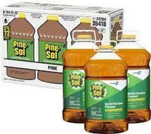 DESCRIPTION: (1) PACK OF (3) MULTI SURFACE CLEANER BRAND/MODEL: PINE SOL #35418 INFORMATION: PINE RETAIL$: $56.25 SIZE: 1 GALLON QTY: 1