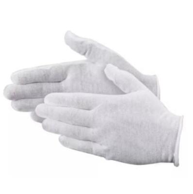 DESCRIPTION: (1) PACK OF (12) COTTON BLEND GLOVES BRAND/MODEL: ULINE INFORMATION: WHITE RETAIL$: $27.00 SIZE: ONE SIZE FITS MOST QTY: 1