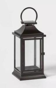 DESCRIPTION: (4) DECORATIVE LANTERN BRAND/MODEL: WONDERSHOP INFORMATION: BLACK RETAIL$: $15.00 EA QTY: 1