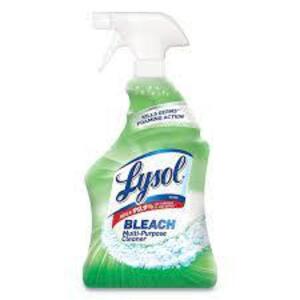 DESCRIPTION: (4) ALL PURPOSE CLEANER SPRAY BRAND/MODEL: LYSOL INFORMATION: BLEACH RETAIL$: $5.00 EA SIZE: 32 FL OZ QTY: 4