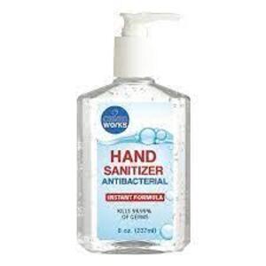 DESCRIPTION: (6) HAND SANITIZER BRAND/MODEL: CLEAN WORKS RETAIL$: $4.15 EA SIZE: 8 OZ QTY: 6