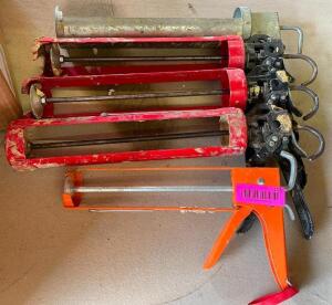 (5) ASSORTED CAULK GUNS