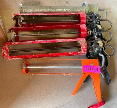 (5) ASSORTED CAULK GUNS