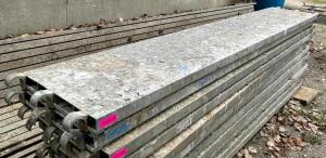 (2) 10' ALUMINUM SCAFFOLDING DECK