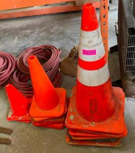 ASSORTED TRAFFIC CONES AS SHOWN