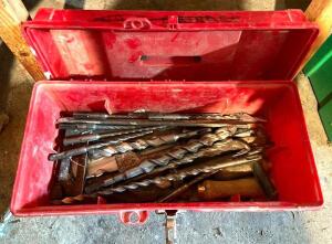 TOOL BOX WITH ASSORTED BITS AS SHOWN