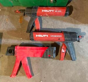 ASSORTED HILTI INJECTORS