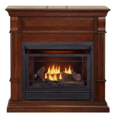 DESCRIPTION: (1) FORGE DUAL FUEL VENTLESS GAS FIREPLACE BRAND/MODEL: DULUTH/CM300-2-AC INFORMATION: AUBURN CHERRY/26,000 BTU/HEAT UP TO: 1.350 SQ-FT R