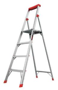 DESCRIPTION: (1) PLATFORM STEPLADDER BRAND/MODEL: LITTLE GIANT/15270-001 INFORMATION: CAPACITY: 300 LBS/4-STEPS RETAIL$: 205.97 SIZE: 6'LADDER HEIGHT