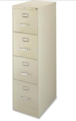 DESCRIPTION: (1) VERTICAL FILE DRAWER BRAND/MODEL: LORELL/LLR242293 INFORMATION: BIEGE/4-DRAWERS/MINOR COSMETIC DAMAGES, MUST COME INTO INSPECT RETAIL