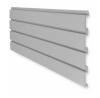 DESCRIPTION: (4) PACKS OF (6) SLATWALL PANEL BRAND/MODEL: SUNCAST/SW04G INFORMATION: MOISTUREPROOF/GRAY RETAIL$: 81.47 PER PK OF 6 SIZE: 48"W X 12"H X