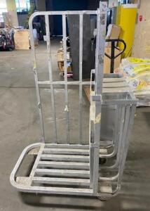 DESCRIPTION: (2) MOBILE CART INFORMATION: SILVER/MUST COME INTO INSPECT SIZE: 61-1/2"H X 27"W X 41"L QTY: 2