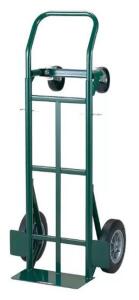 DESCRIPTION: (1) HAND TRUCK BRAND/MODEL: HARPER/JEDTK1935P INFORMATION: GREEN/FLOW HANDLE/LOAD CAPACITY: 700 LBS RETAIL$: 148.61 SIZE: 50"H X 22"W X 1