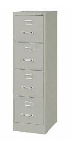 DESCRIPTION: (1) FILE CABINET BRAND/MODEL: HIRSH/22733 INFORMATION: LIGHT GRAY/4-DRAWERS/MINOR COSMETIC DAMAGES, MUST COME INTO INSPECT RETAIL$: 237.1