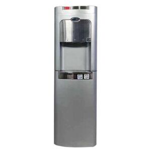 DESCRIPTION: (1) DISPENSER WATER COOLER BRAND/MODEL: WHIRLPOOL/8LIECHK-SP-WL INFORMATION: SILVER STAINLESS STEEL LOOK/BOTTOM-LOAD RETAIL$: 186.92 SIZE