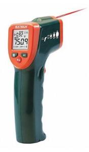 DESCRIPTION: (1) INFRARED THERMOMETER BRAND/MODEL: EXTECH/IR260 INFORMATION: TEMP RANGE:-4 TO 752F/RESPONSE TIME: 500 MSEC RETAIL$: 105.73 QTY: 1