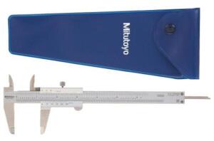 DESCRIPTION: (1) VERNIER CALIPER BRAND/MODEL: MITUTOYO/530-119 INFORMATION: BLUE CASE/RANGE: 0-300 MM RETAIL$: 239 SIZE: 0.02MM LOWER SCALE X .001: UP